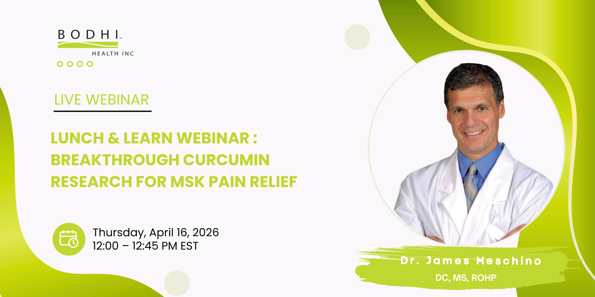 Lunch and Learn Webinar with Dr. James Meschino